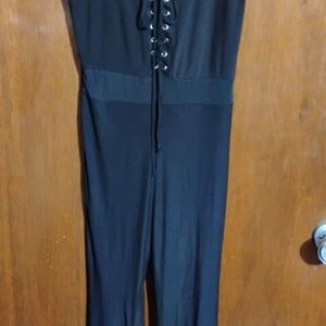 Fashion Nova Black Jumpsuit Elegant Streamlined Silhouette
